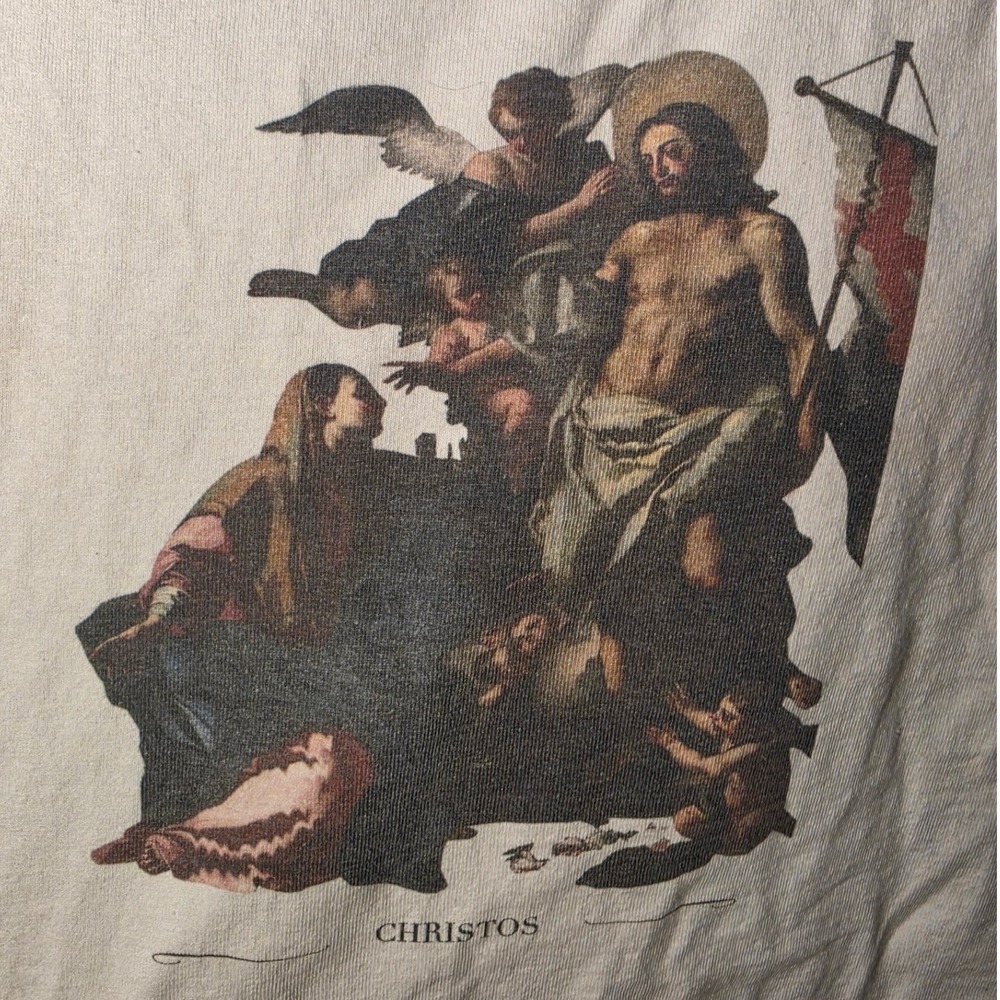 Christos Solimena Risen Christ Graphic T-Shirt Large